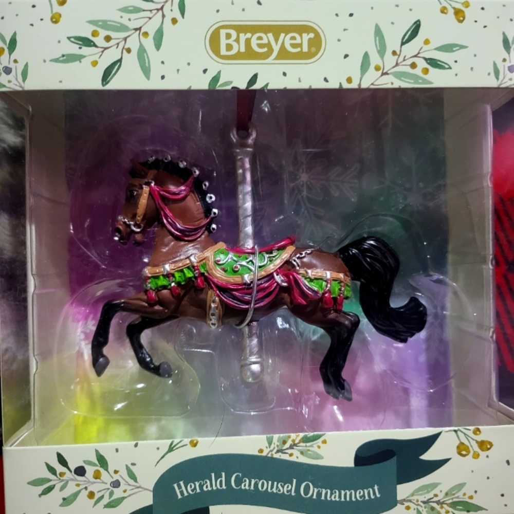 Breyer herald  carousel horse ornament.